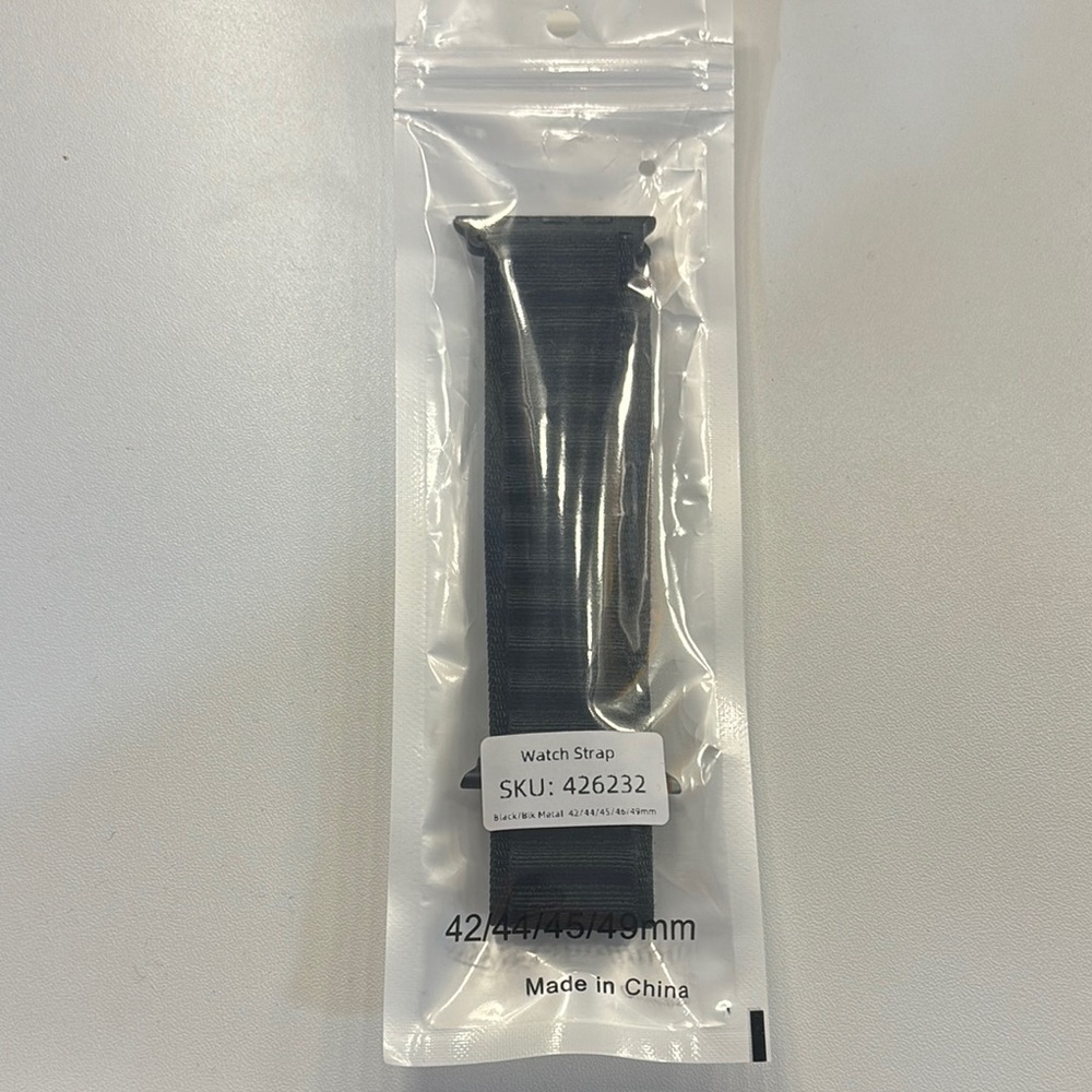 Classic Black Watch Strap